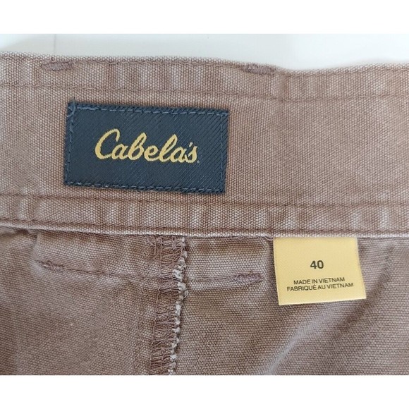 NWOT Mens Cabela's Cargo Utiity Cotton  Shorts 7 Pockets British Tan Size 40 - Picture 4 of 8